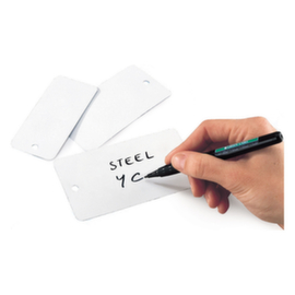 Industrieel metalen etiket 100x45mm