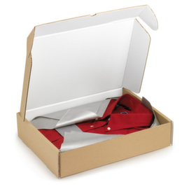 Postdoos met versterkte sluiting en witte binnenkant 40 x 40 x 12 cm