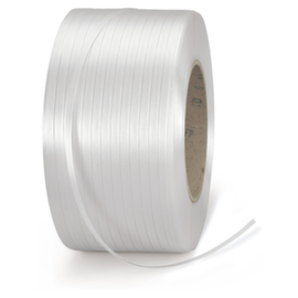 Witte geplastificeerde textielband Raja 16mm x 850m