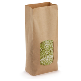 Geschenkzakje met transparant venster 13,5 x 31,5 x 7,5 cm