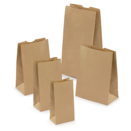 Blokbodemzak van kraftpapier 50% gerecycled 15 x 9 x 28 cm