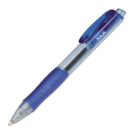 Transparante balpen Raja blauw