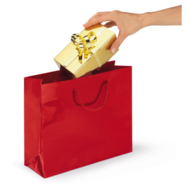 Rood lakpapieren draagtas 40x12x32cm