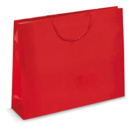 Rood lakpapieren draagtas 55x15x45cm