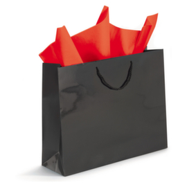 Zwart lakpapieren draagtas 55x15x45cm