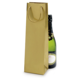 Gouden lakpapieren draagtas voor flessen
