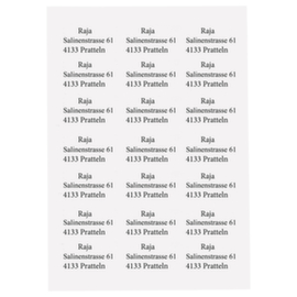 Witte etiketten voor kopieerapparaten en printers 70x42,3mm