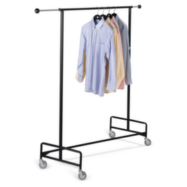 Mobiel kledingrek 143x53x165 cm