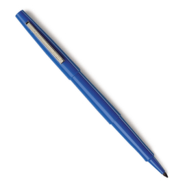 Zwarte stift met zakclip en ronde nylon punt 0,7 mm