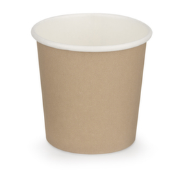 Drinkbeker van bruin karton 10 cl