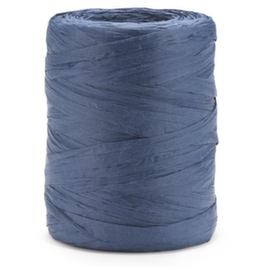 Cadeaulint van papier met raffia-effect blauw