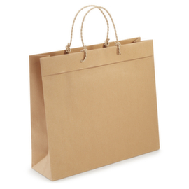 Kraftpapieren draagtas met gevlochten oren Elegance 40x12x35 cm