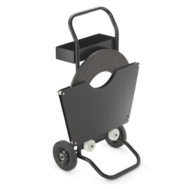 Mobiele haspel voor enkelgewikkelde staalband