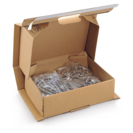 Schokwerende postdoos met beveiligde sluiting Raja 27 x 19 x 12 cm
