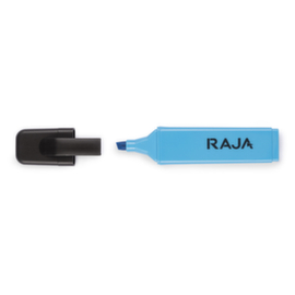 Fluo markeerstift Raja blauw