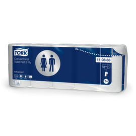 Toiletpapier van Tork Advanced Plus met 250 bladen per rol