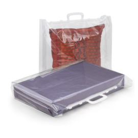 Plastic draagtas met druksluiting 60% gerecycled 35 x 45 x 10 cm