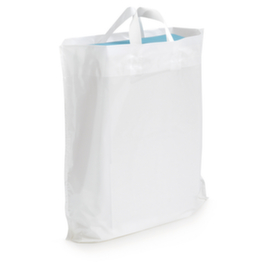 Plastic draagtas met soepele oren 45x10x45cm