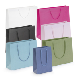 Draagtas van mat kraftpapier marineblauw 55 x 45 x 15 cm