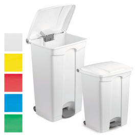 Pedaalvuilnisemmer groot volume 90l wit