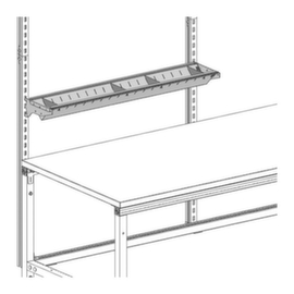 Set materiaalbakjes 1000 x 200 mm paktafel System Flex