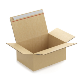 Doos dubbelgolfkarton met automatische bodem en kleefstrip Raja 35 x 25 x 20 cm