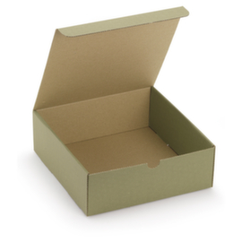 Geschenkdoos uit microgolfkarton groen 23x23x8 cm