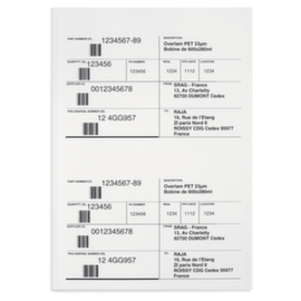 Supersterk etiket 210 x 148 mm