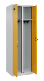 C+P Zwart-wit locker Evolo PLUS met dubbele vakken