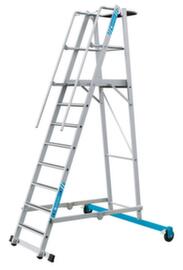 ZARGES Platformladder ZAP Safemaster Plus S verrijd- en inklapbaar met ligger
